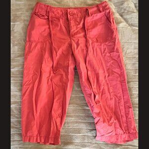 Liz Claiborne Women's Pink Capri Pants Size 10P – Stretch Mid-Rise Casual